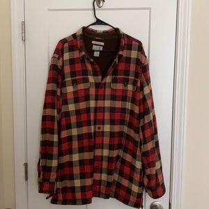 Men’s XL LL Bean lined L/S Shirt